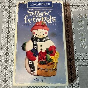 Snowman Longaberger Cookie Mold